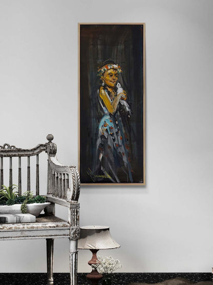 Suskun Zarafet Yağlı Boya Tablosu