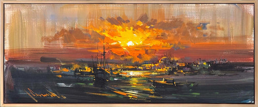 Ufka Düşen Işık Yağlı Boya Tablosu