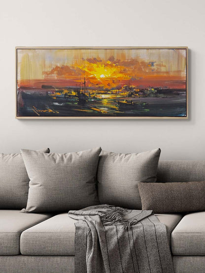 Ufka Düşen Işık Yağlı Boya Tablosu