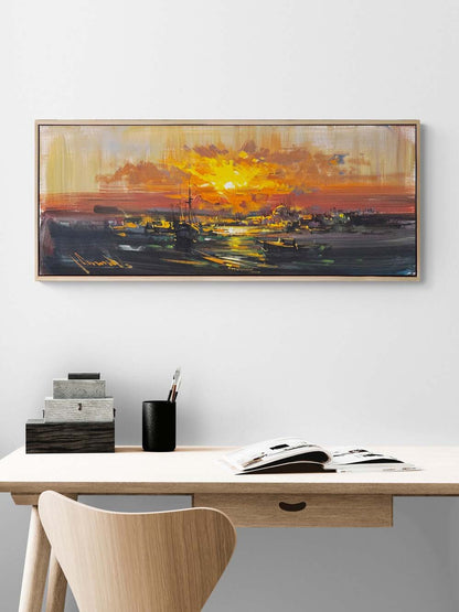 Ufka Düşen Işık Yağlı Boya Tablosu