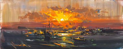 Ufka Düşen Işık Yağlı Boya Tablosu