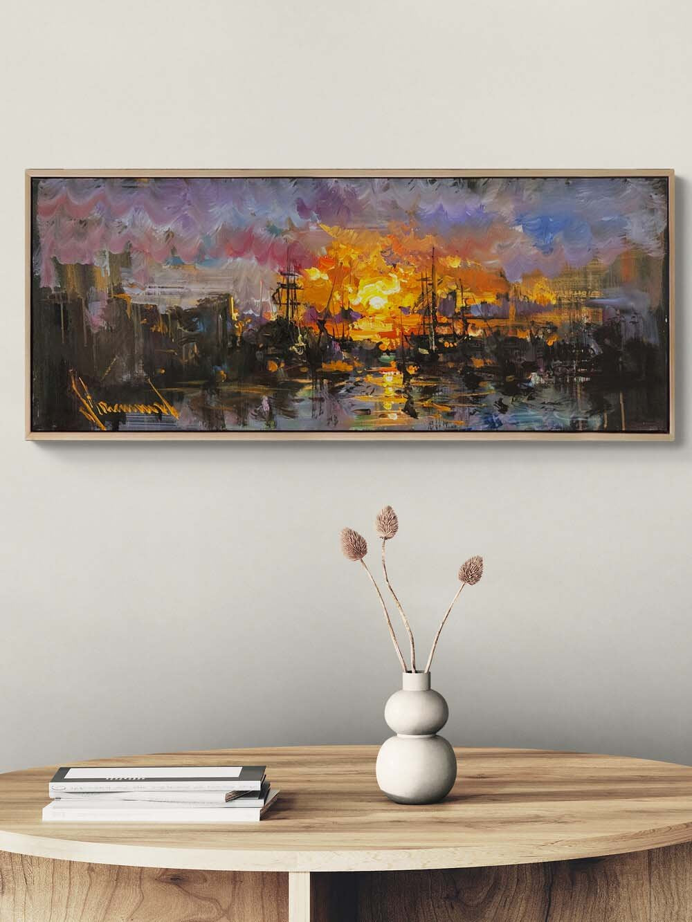 Günün Son Işığı Yağlı Boya Tablosu