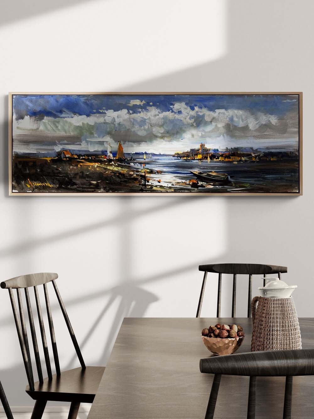 Bulutlu Ova Yağlı Boya Tablosu