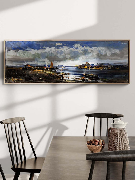 Bulutlu Ova Yağlı Boya Tablosu