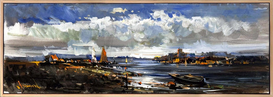 Bulutlu Ova Yağlı Boya Tablosu