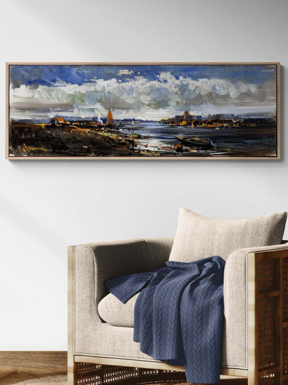 Bulutlu Ova Yağlı Boya Tablosu