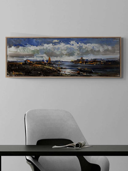 Bulutlu Ova Yağlı Boya Tablosu