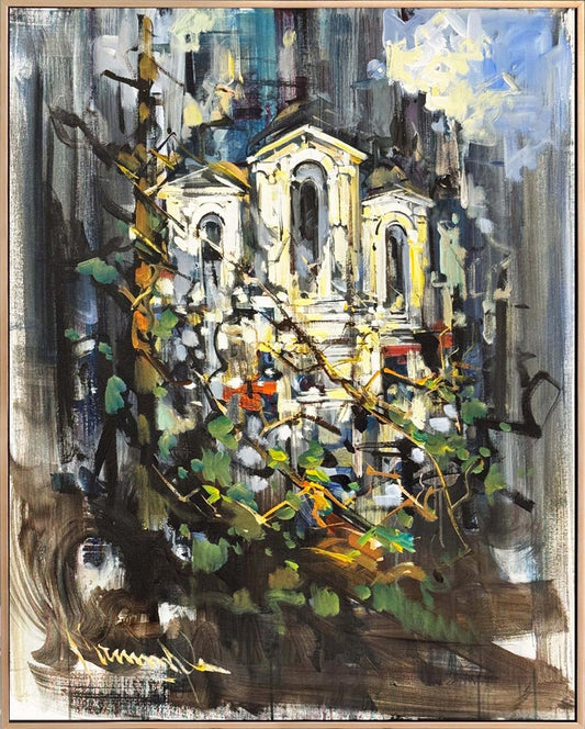 Sarmaşıkların Ardında Yağlı Boya Tablosu