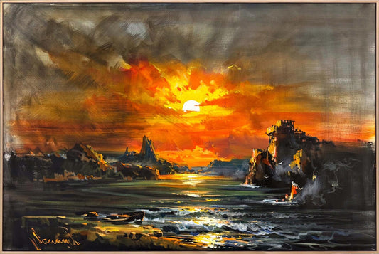 Ufukta Duran Sessizlik Yağlı Boya Tablosu