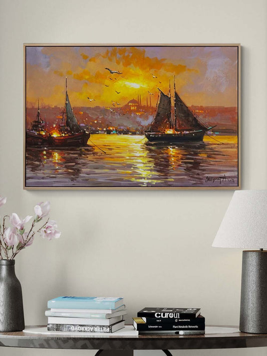 Akşamın Işığı Yağlı Boya Tablosu