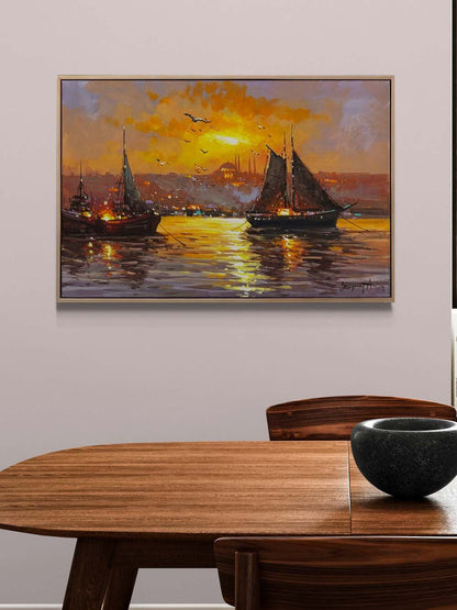 Akşamın Işığı Yağlı Boya Tablosu