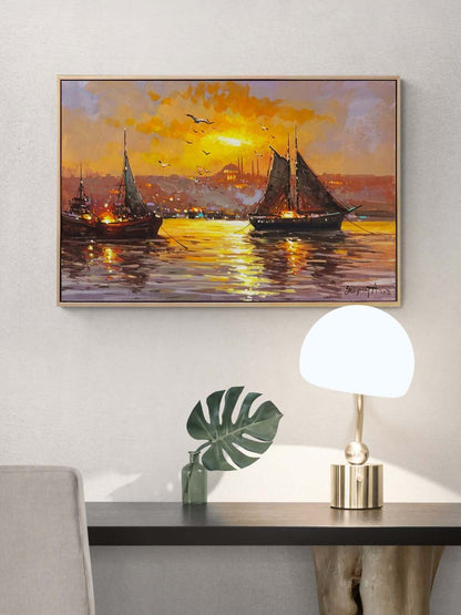 Akşamın Işığı Yağlı Boya Tablosu