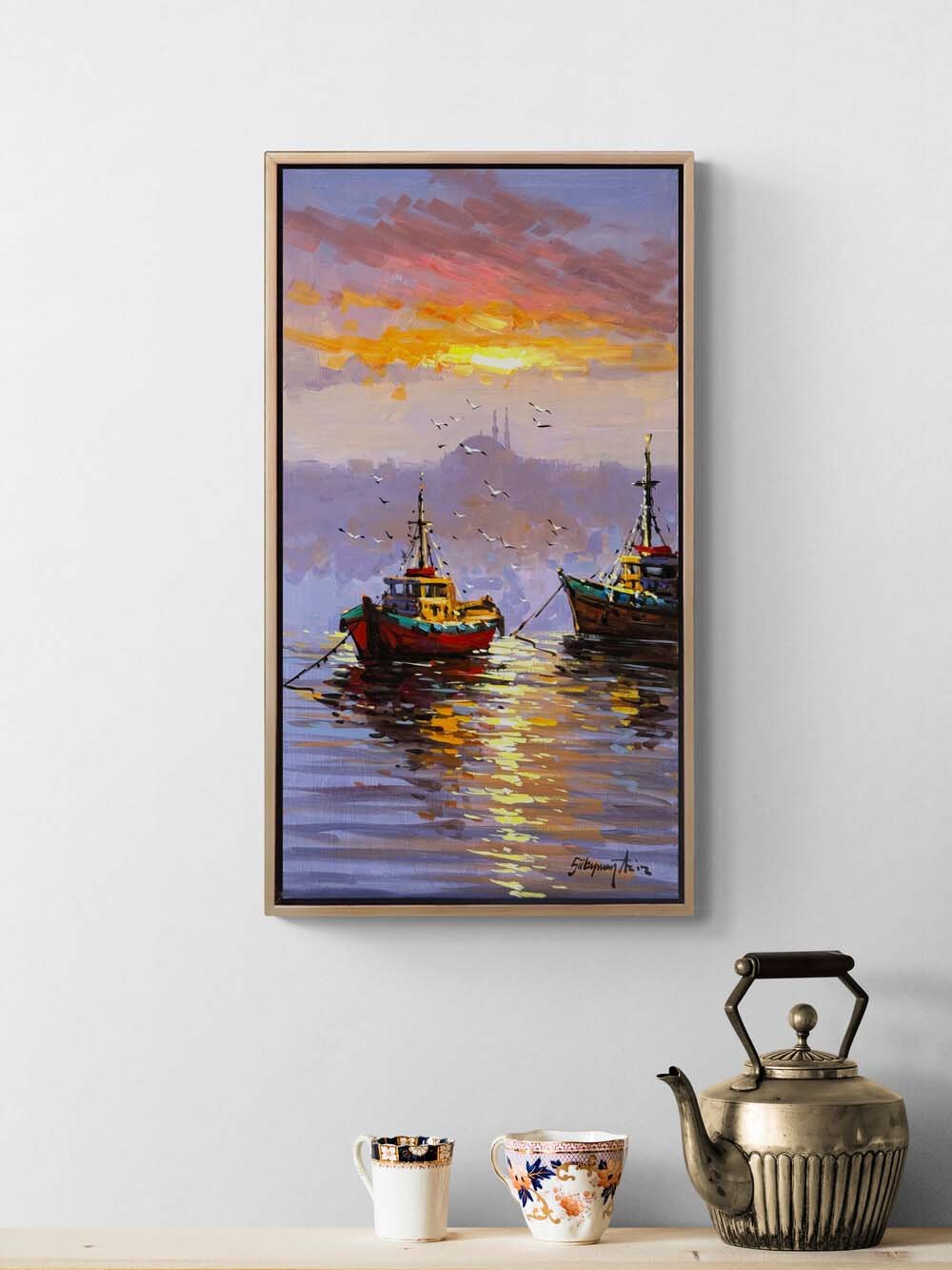 Akşam Rüzgarı Yağlı Boya Tablosu