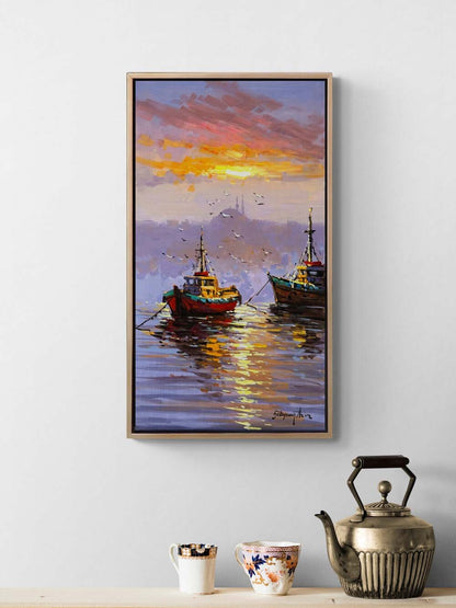 Akşam Rüzgarı Yağlı Boya Tablosu