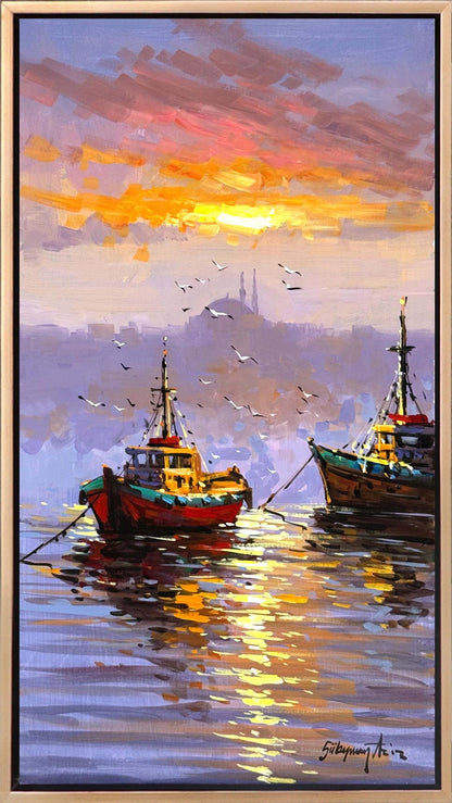 Akşam Rüzgarı Yağlı Boya Tablosu