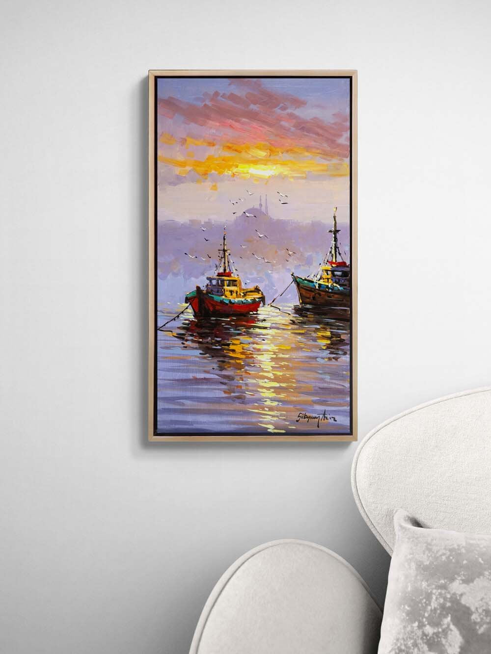 Akşam Rüzgarı Yağlı Boya Tablosu