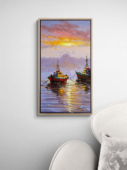 Akşam Rüzgarı Yağlı Boya Tablosu