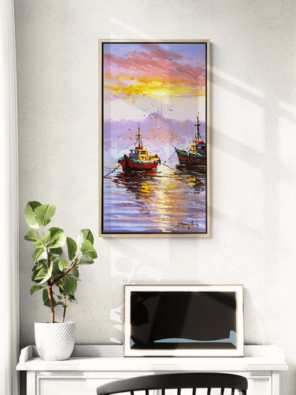 Akşam Rüzgarı Yağlı Boya Tablosu