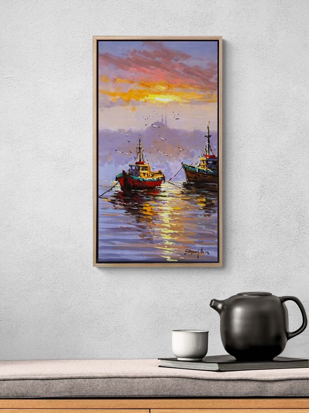 Akşam Rüzgarı Yağlı Boya Tablosu