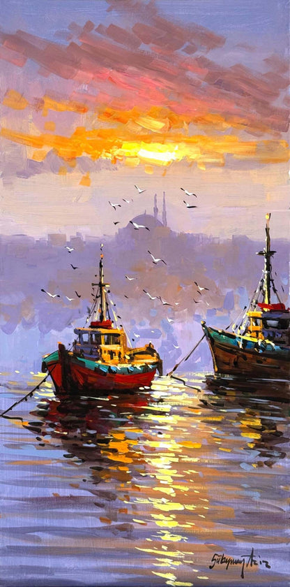 Akşam Rüzgarı Yağlı Boya Tablosu