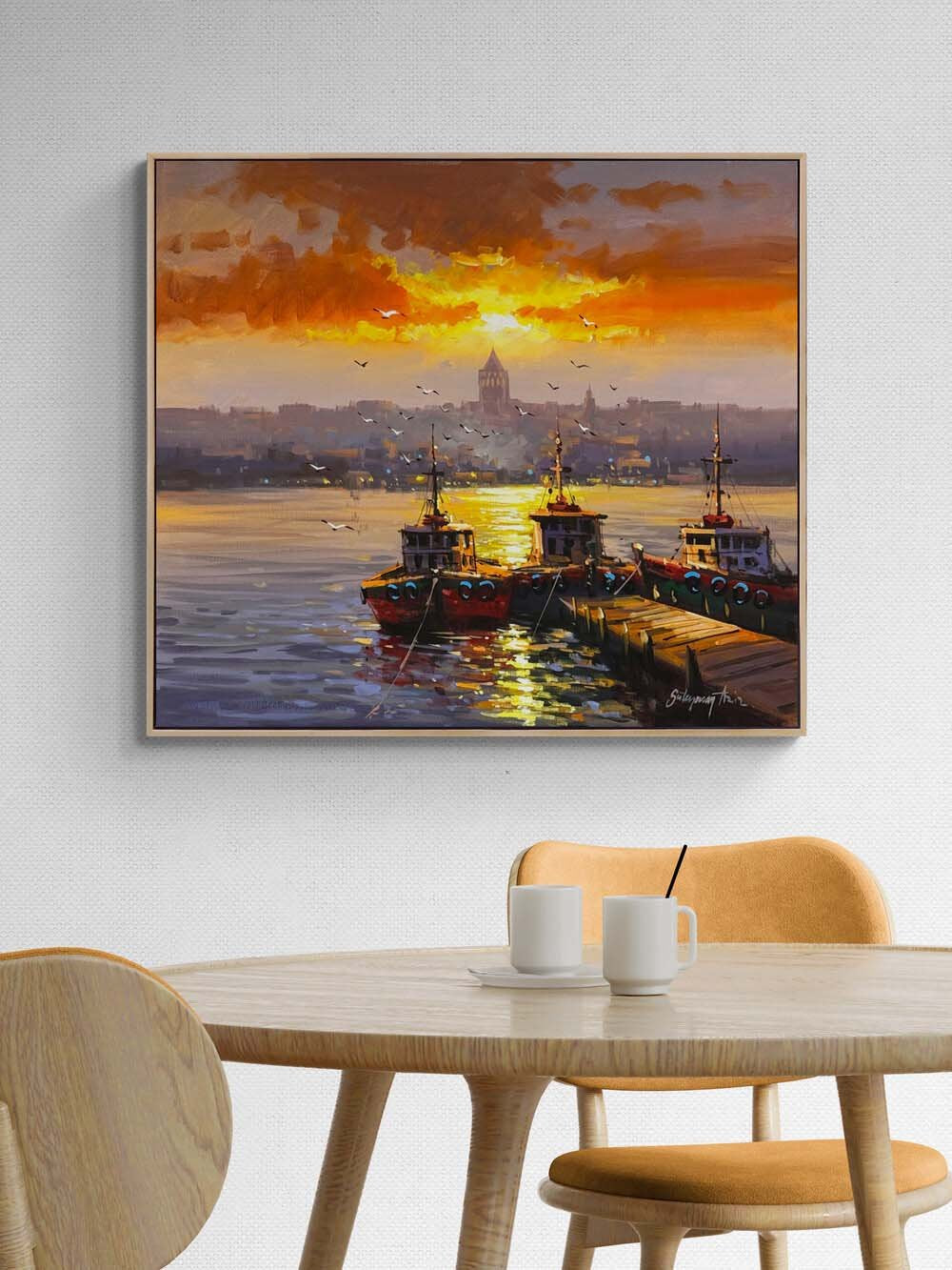 Kızıl Ufuk Yağlı Boya Tablosu