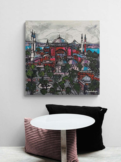 Ayasofya Hatırası Yağlı Boya Tablosu