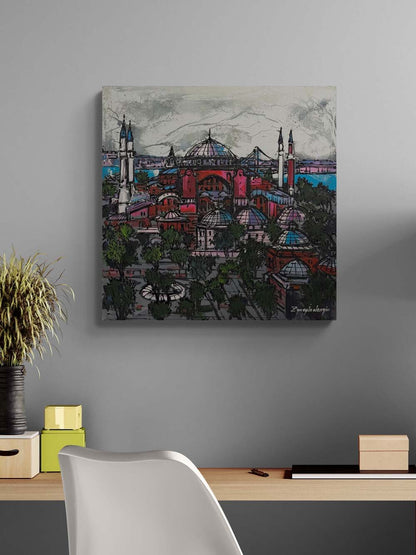 Ayasofya Hatırası Yağlı Boya Tablosu
