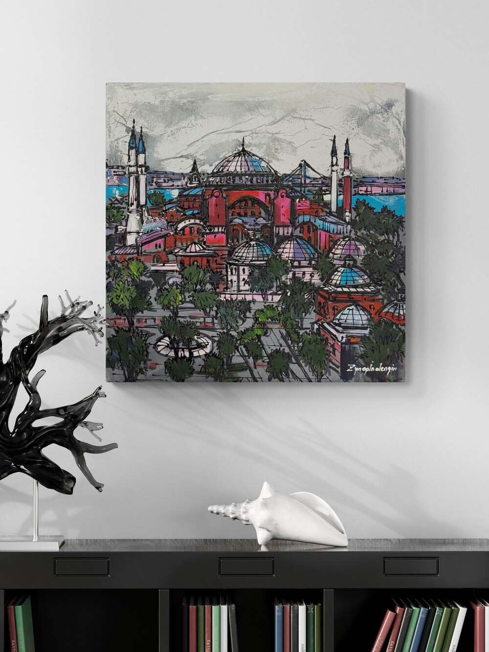 Ayasofya Hatırası Yağlı Boya Tablosu