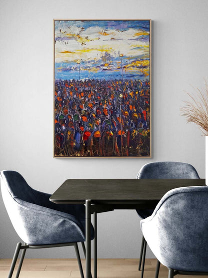 Uzaklarda İstanbul Yağlı Boya Tablosu