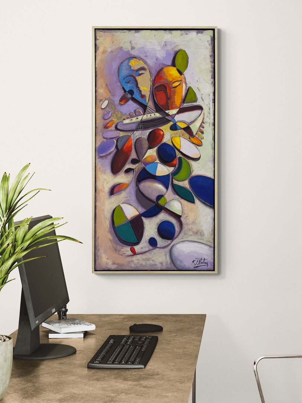 Sessiz Resital Yağlı Boya Tablosu