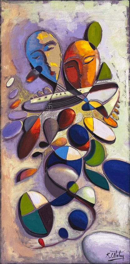 Sessiz Resital Yağlı Boya Tablosu