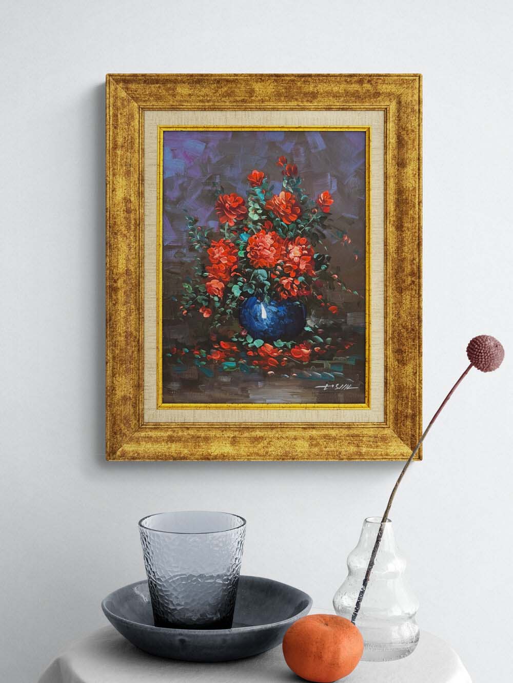 Fırçadan Sızan Bahar Yağlı Boya Tablosu