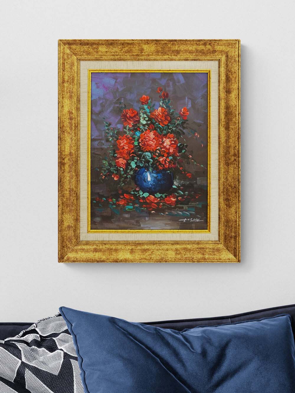 Fırçadan Sızan Bahar Yağlı Boya Tablosu