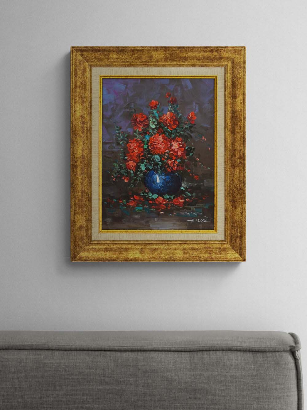 Fırçadan Sızan Bahar Yağlı Boya Tablosu