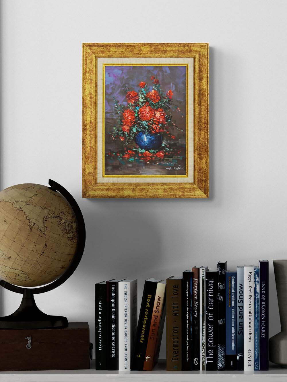 Fırçadan Sızan Bahar Yağlı Boya Tablosu