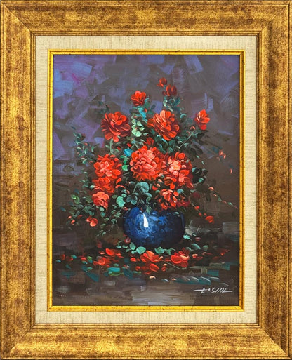 Fırçadan Sızan Bahar Yağlı Boya Tablosu