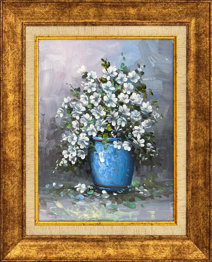 Papatya Işıltısı Yağlı Boya Tablosu