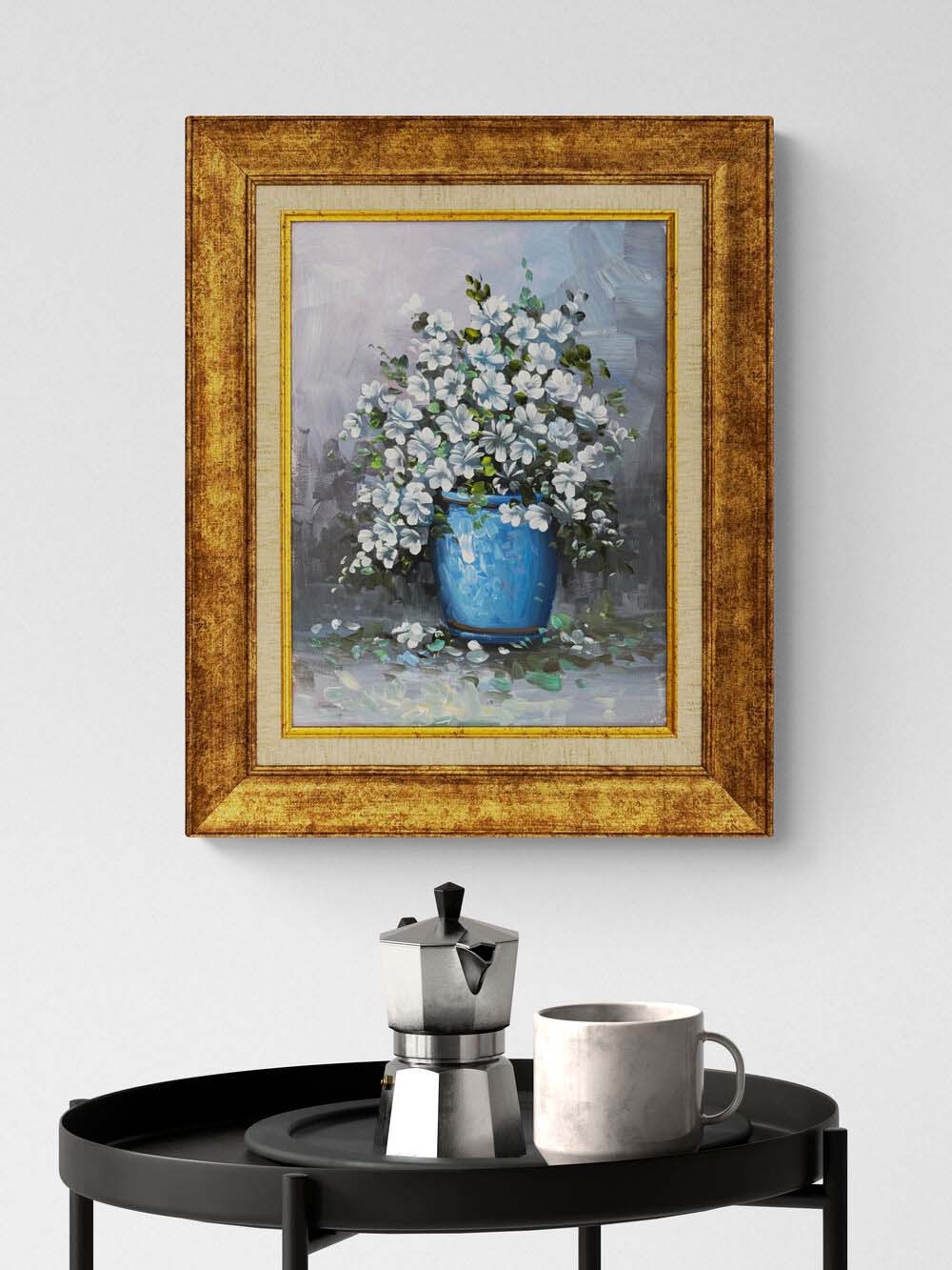 Papatya Işıltısı Yağlı Boya Tablosu