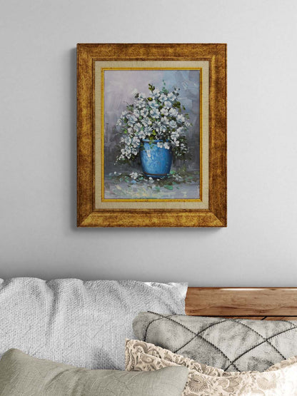 Papatya Işıltısı Yağlı Boya Tablosu