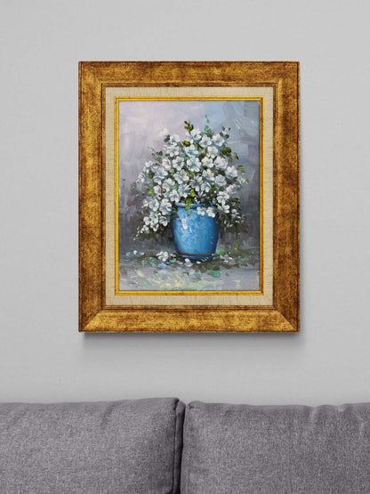 Papatya Işıltısı Yağlı Boya Tablosu