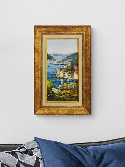 Boğazda Yalıların Baharı Yağlı Boya Tablosu