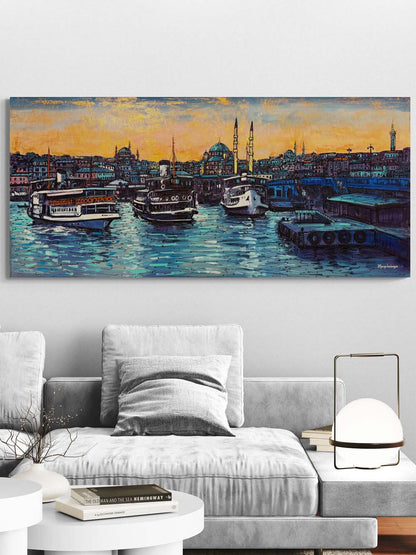 Boğaz’ın Durgun Suları Yağlı Boya Tablosu