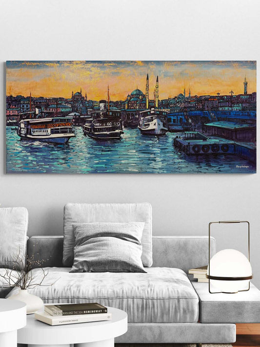 Boğaz’ın Durgun Suları Yağlı Boya Tablosu