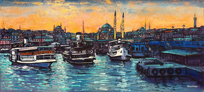 Boğaz’ın Durgun Suları Yağlı Boya Tablosu