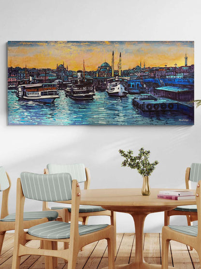 Boğaz’ın Durgun Suları Yağlı Boya Tablosu