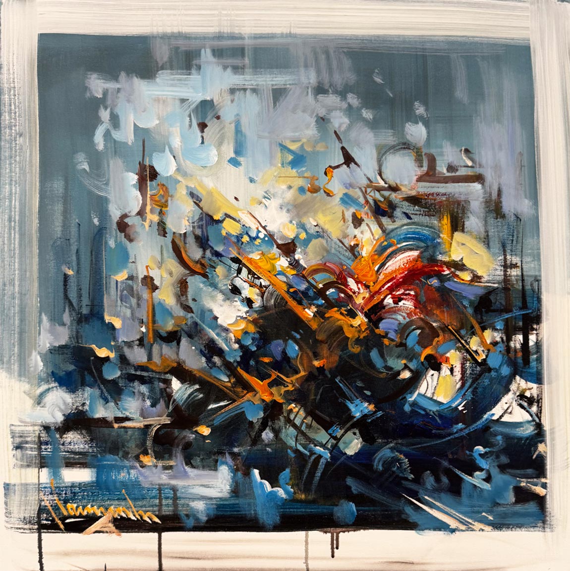 Bilinçaltı Yankıları Yağlı Boya Tablosu