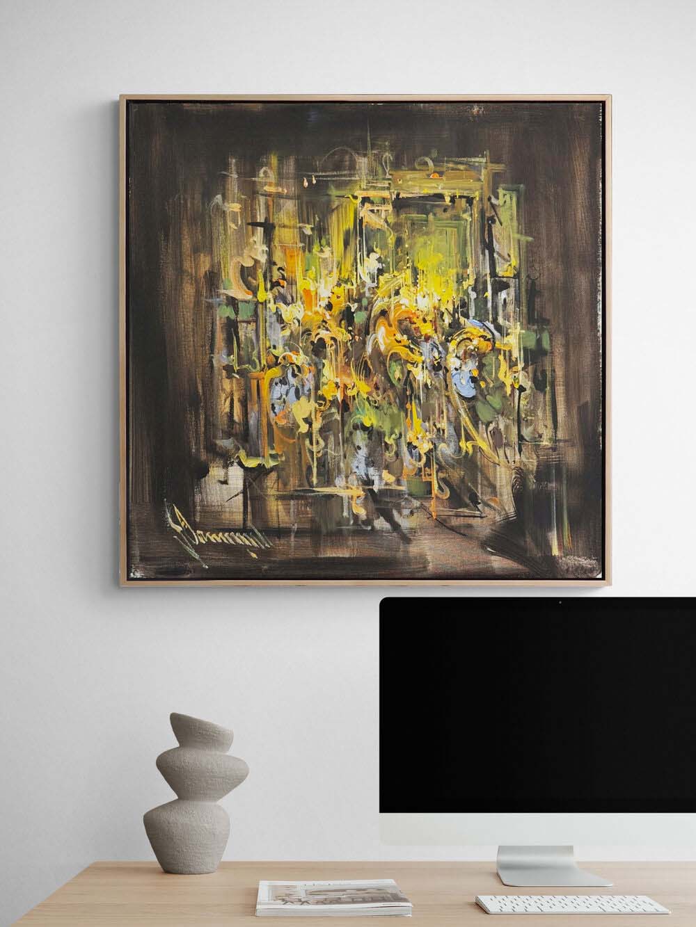 Işığın Kırılması Yağlı Boya Tablosu