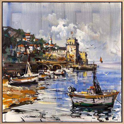 Limanın Sabahı Yağlı Boya Tablosu