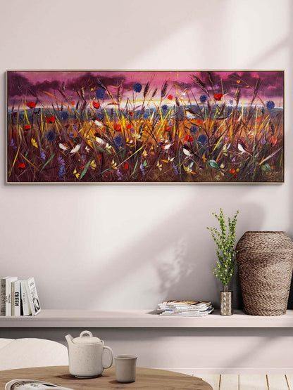 Kızıl Başakların Şarkısı Yağlı Boya Tablosu