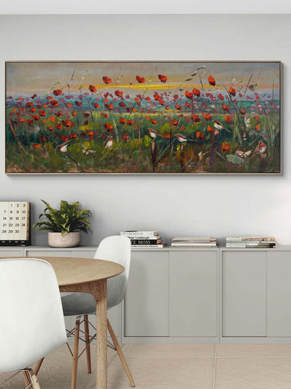 Yabani Çiçeklerin Rüyası Yağlı Boya Tablosu